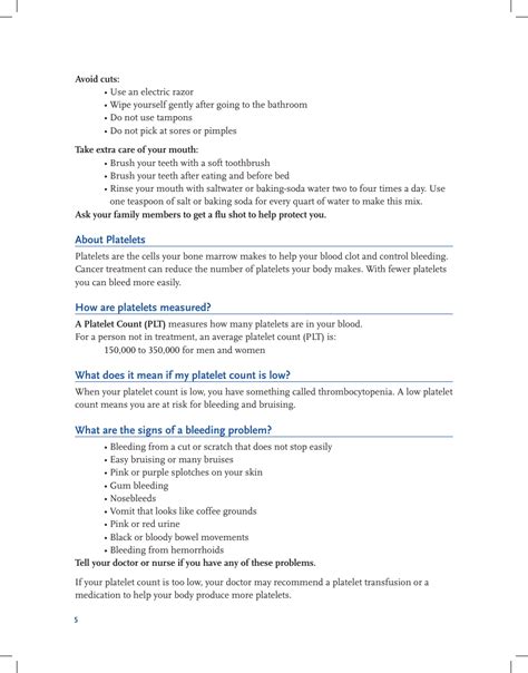 Blood Counts Tracking Chart The General Hospital Corporation Download