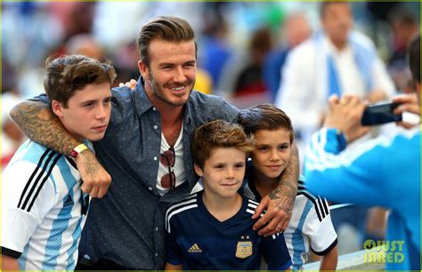 David Beckham Poses For Adorable Picture With All His Sons At The World
