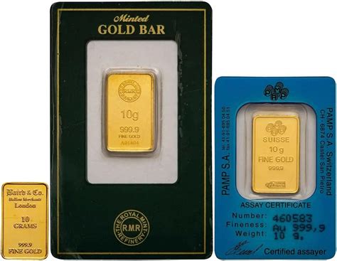 10g Gold Bar Investment Bullion L Chards From £63206