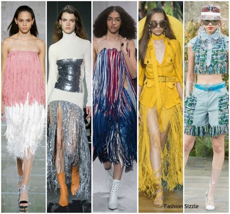 Spring 2018 Runway Fashion Trend Fringe Fashionsizzle