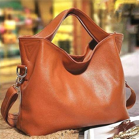Women Genuine Leather Bags Women Real Leather Handbags Large Shoulder