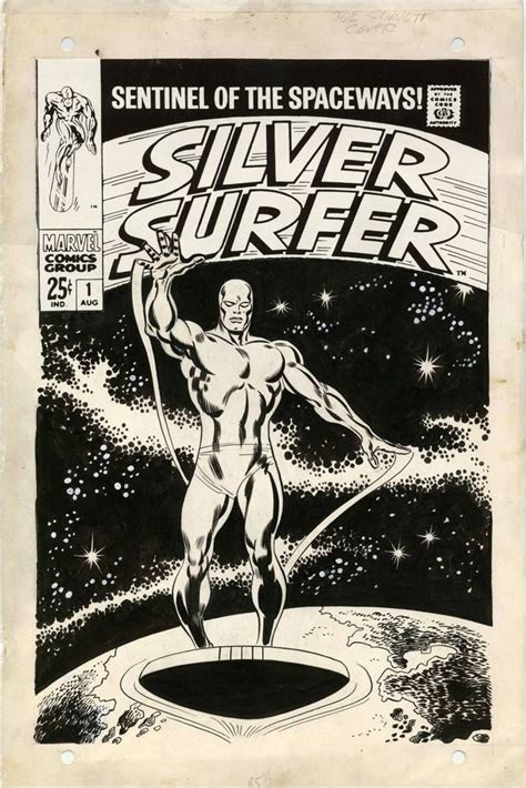 Silver Surfer 1 Cover John Buscema Comic Art Silver Surfer Silver