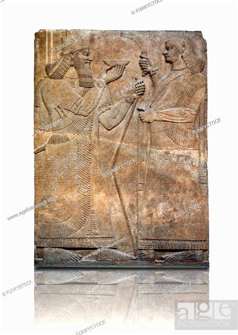 Assyrian Relief Sculpture Panel Of King Ashurnasirpal Ii Demonstrating