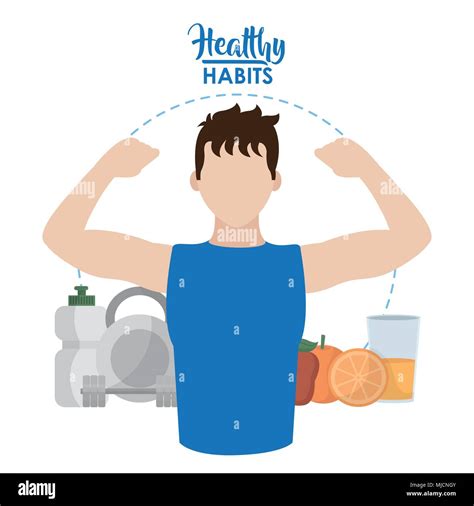Healthy Habits Lifestyle Stock Vector Image And Art Alamy