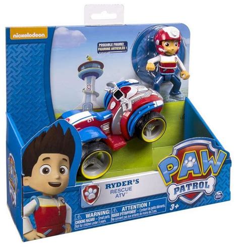 Buy Paw Patrol Basic Vehicle And Pup Ryders Rescue Atv At Mighty Ape Nz