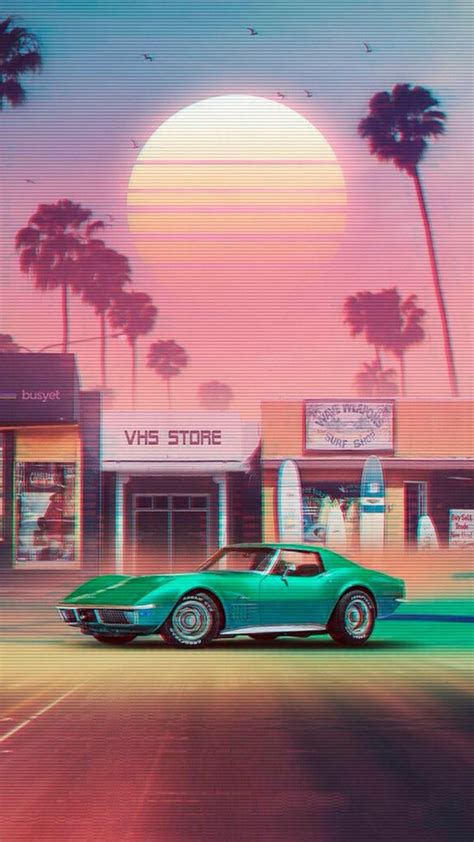 Free Download Vaporwave Retro Vintage Aesthetic Car Vhs 80s Vaporscapes