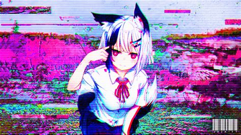 View Glitch Wallpaper Error Anime Girl Pictures Anime