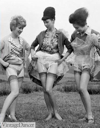1950s Lingerie History Bra Girdle Slips Panties Garters