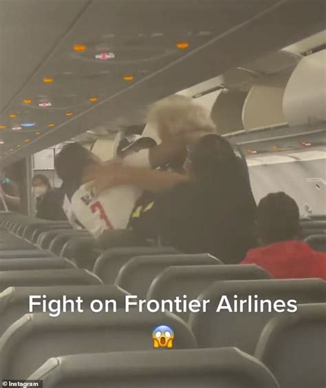 wild brawl breaks out between passengers on frontier airlines flight express digest