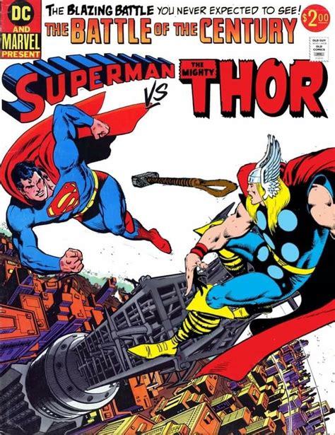 Superman Vs Thor The Battle Of The Century Marvel Comics Art