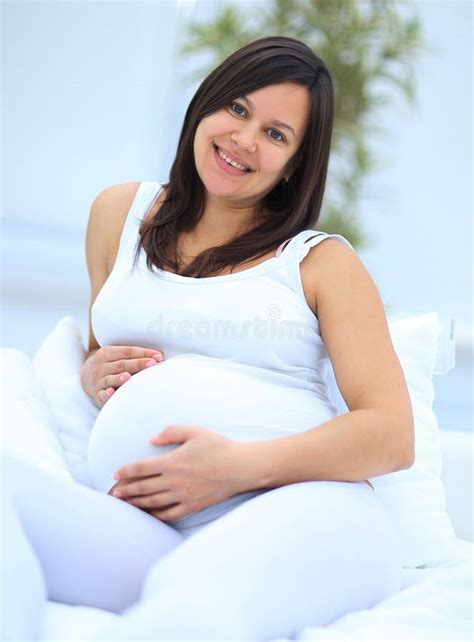 Portrait Of A Happy Pregnant Woman Stock Image Image Of Life