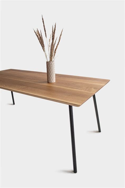 Mid century møbler is one of the leading mid century furniture dealers in the united states danish modern teak + oak swag leg coffee table. Mid Century Modern Dining Table on Elegant Metal Legs in ...
