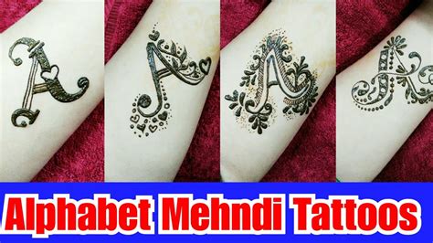 Top 85 About Alphabet Tattoo Mehndi Design Best Billwildforcongress