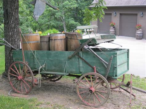 Antique Farm Wagon Vintage Decor