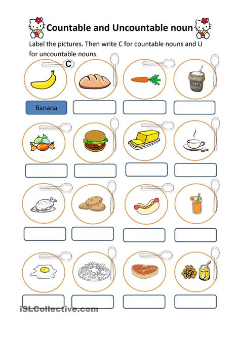 Countable And Uncountable Nouns Esl Lesson Plan Lane Anderson S