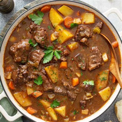 Guinness Beef Stew Irish Stew Recipe Belly Full