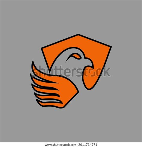 Simple Yellow Eagle Logo Design Stock Vector Royalty Free 2011734971
