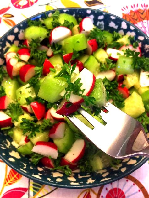 Cucumber Radish Salad Recipe - Melanie Cooks