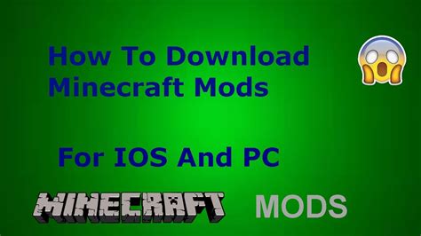 Check spelling or type a new query. How To Install Minecraft Mods for PC/IPad - YouTube