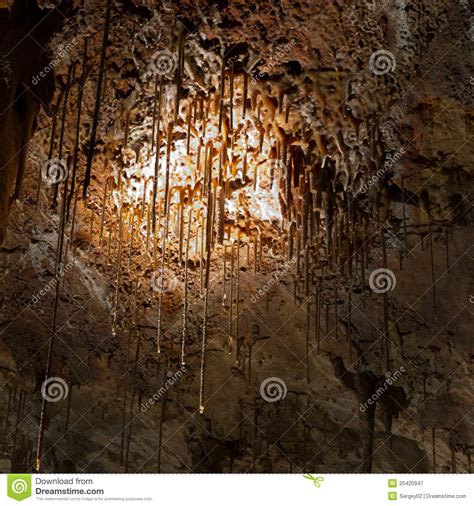 Stalactite Stalagmite Cavern Stock Image Image Of Natural America