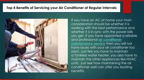 Ppt Top Benefits Of Servicing Your Air Conditioner At Regular