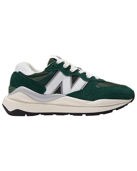 New Balance Suede 5740 Running Shoes In Graywhite Green Lyst