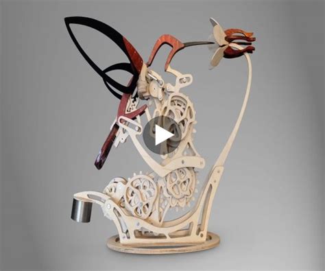 Colibri Is A Wooden Kinetic Sculpture That Simulates The Motion Of A