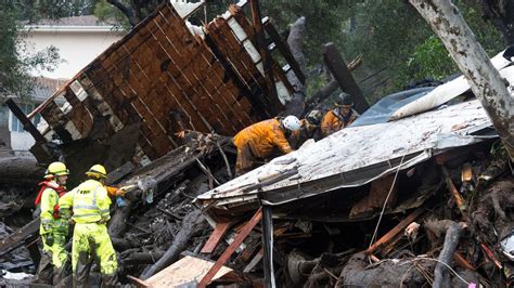 California Mudslides Kill 13 People As Search For Survivors Continues