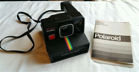 Vintage Polaroid Land Camera Sx 70 Time Zero Onestep Rainbow Stripe
