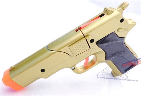 3x Toy Guns Swat Pump Action Shotgun Dart Gold 9mm Pistol