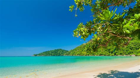 Beach Island Landscape Sea Tropical With Blue Sky Hd Nature Wallpapers