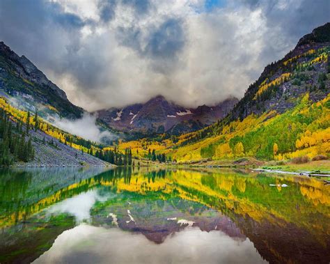 Maroon Lake And The Maroon Bells Snowmass Wilderness