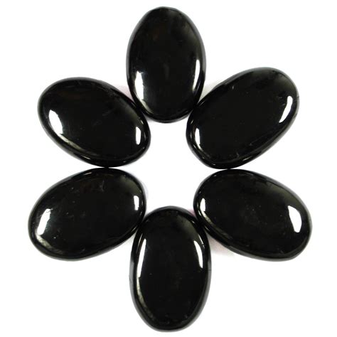 Jet Crystal Palm Stone Worry Stone In 2021 Worry Stones Crystals