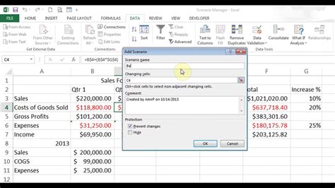 Microsoft Excel Goal Seek Scenarios Solver Youtube