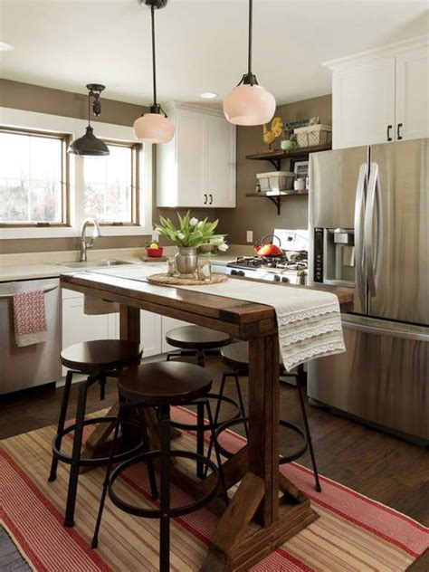 Shop for small wood tables online at target. 15 Small Kitchen Island Ideas That Inspire | Kitchen ...
