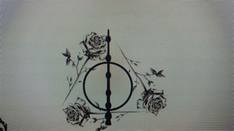 Flowers, typically bright and beautiful, also have a dark side. Flower Deathly Hallows - Harry Potter | Tattoos ...