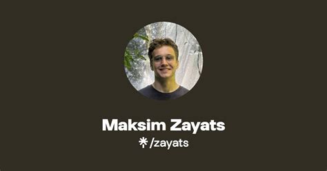 Maksim Zayats Instagram Linktree