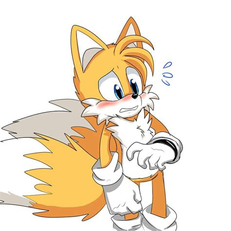 Tails Blushed Fast As He Felt So Surprised As Ever When He Met A A Lady