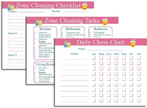 Zone Cleaning How To Guide Free Zone Cleaning Schedule Printable