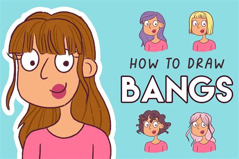 How To Draw Bangs Cartoon Style Easy Step By Step For Beginners