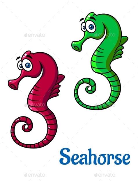 Cartoon Seahorses Seahorse Cartoon Seahorse Cartoon