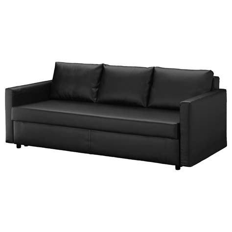 Friheten Three Seat Sofa Bed Bomstad Black Ikea