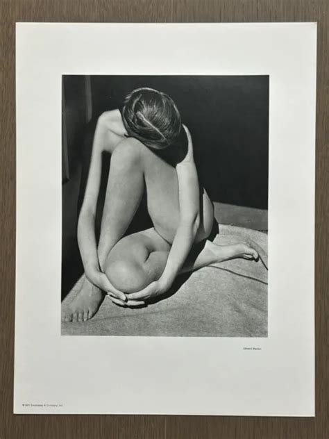 RARE VINTAGE EDWARD WESTON Nude Charis 1936 Photo Gravure 1971 Art