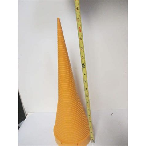 Aaa Forklifts 17 12 Tall Yellow Plastic O Ring Sizing Cone Measuring