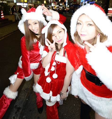 Sexy Santa Cosplay Girls Descend On Shibuya For Christmas 2015 Tokyo Kinky Sex Erotic And