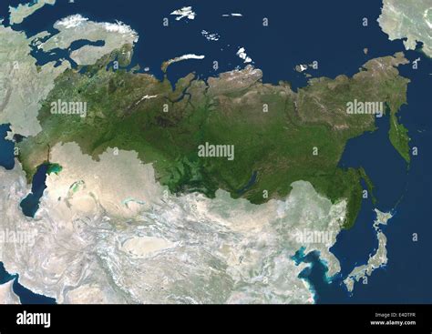 Russia True Colour Satellite Image With Mask Russia True Colour Satellite Image With Mask