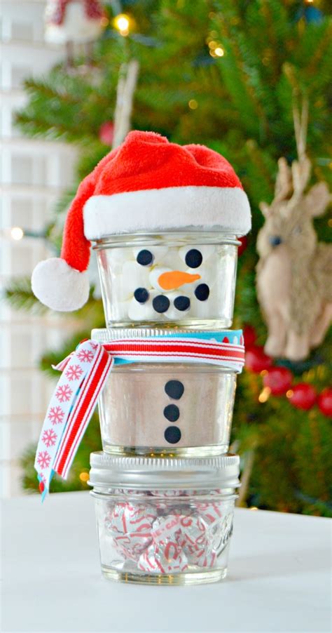 Hot Chocolate Mason Jar Snowman T Mom 4 Real