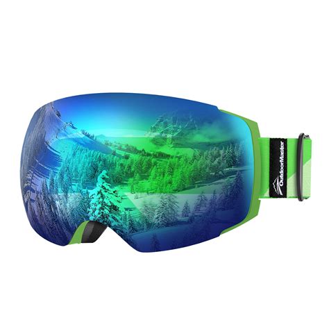 Ski Goggles PRO // Green + Grey - Outdoor Master - Touch of Modern