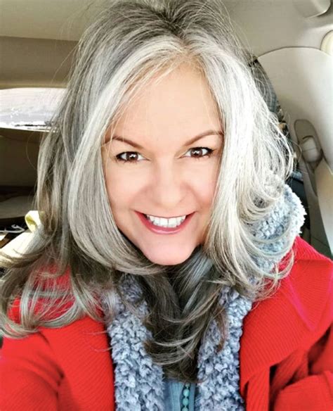 3 Ways To Wear Gray Hair Over 40 Long Gray Hair Long Hair Styles Grey Hair Inspiration