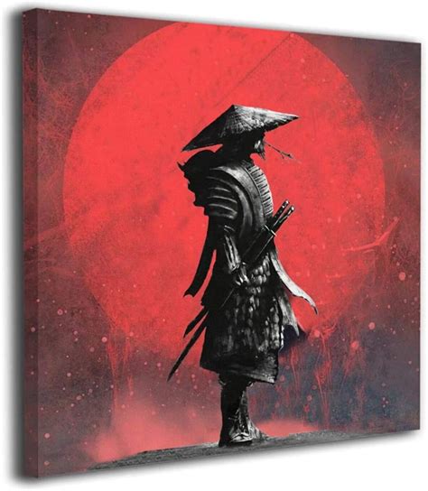 Japanese Samurai Warrior Samurai Paintings Poster Bushido Art Katana